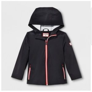 Hunter for target toddler packable rain coat black